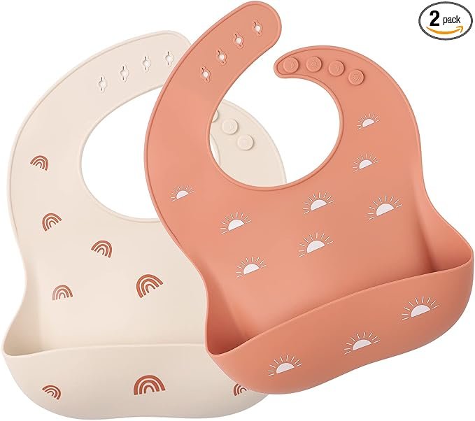 Silicone bibs for babies and toddlers
