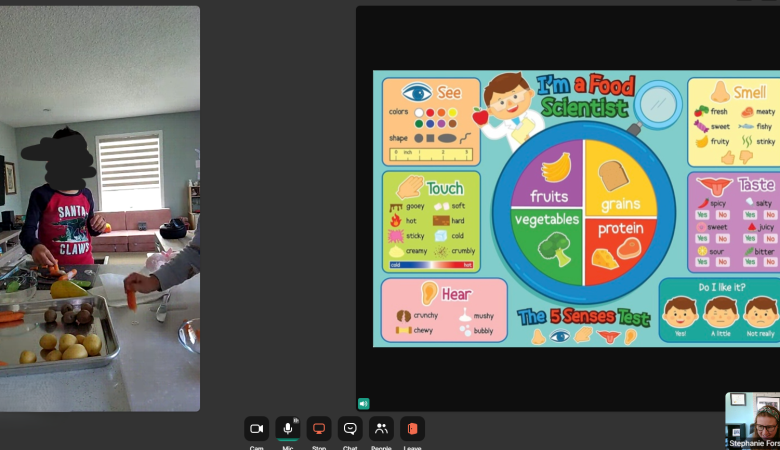 online feeding therapy session from home