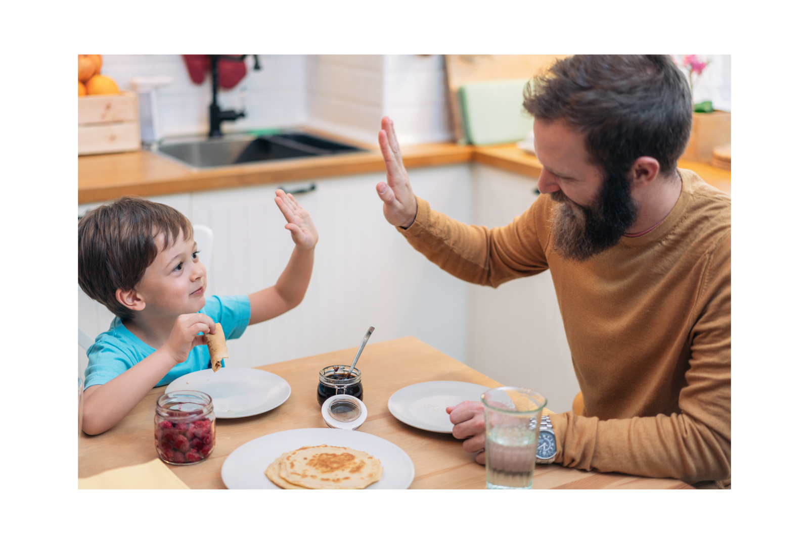 Child sensory feeding support during virtual therapy session