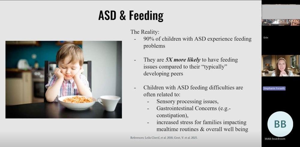 Stephanie Forseth presenting ASD and Feeding at Bump Birth and Beyond